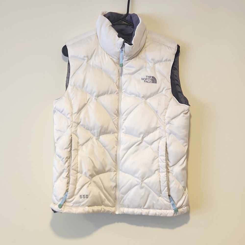 White Northface vest